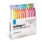KINGART® Twin-Tip® Creative Markers, Soft Mild Pastel Highlighter Pens, Broad & Fine Tips, Set of 24
